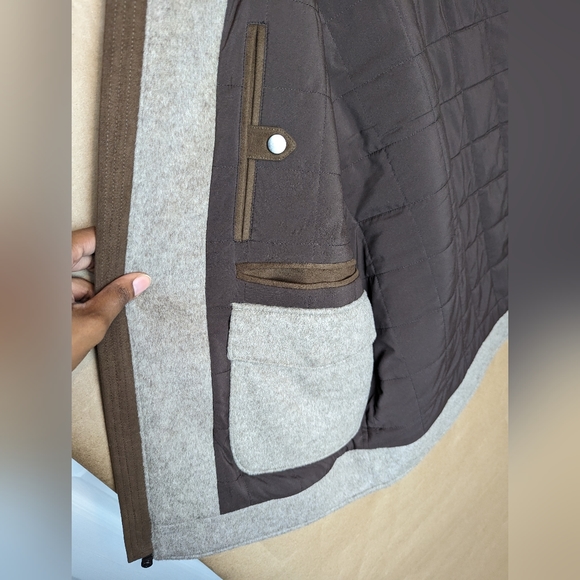 NWOT Peter Millar Mushroom Flex-Fleece Wool Vest - Picture 8 of 12